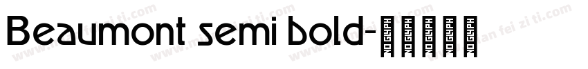 Beaumont semi bold字体转换